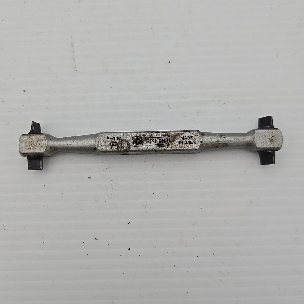 Vintage Craftsman 9-4110 4-way Offset Angle Flat Screwdriver 5/16 Crown Logo USA
